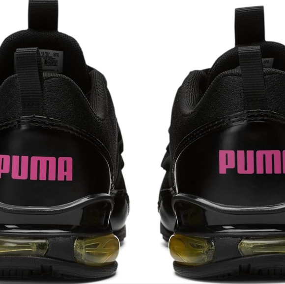 ❤️NIB❤️ PUMA RIAZ PROWL RAINBOW ATHLETIC SHOES Black/Luminous Pink Size 6.5 - Picture 9 of 13